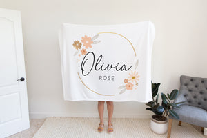 Personalized Blanket for Baby, Baby name blanket, Custom Name Nursery Blanket for Newborn, Colorful Name Blanket, Baby Name Gift
