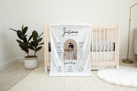 Personalized Milestone Blanket, Monthly Growth Tracker Backdrop, Keepsake Baby Shower Gift, Watch Me Grow, Baby Milestone, Baby Announcement