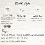 Personalized Baby Blanket Girl - Minky Baby Blanket - Baby Shower Gift - Floral Baby Blanket