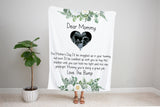 Personalized Mom Blanket, New Mom Blanket, Custom Baby Ultrasound Soft Cozy Sherpa Fleece Throw Blankets, Gift for Mom, Mother's Day Gift
