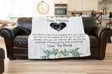 Personalized Mom Blanket, New Mom Blanket, Custom Baby Ultrasound Soft Cozy Sherpa Fleece Throw Blankets, Gift for Mom, Mother's Day Gift