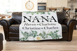 Nana We Love You, Mothers Day Blanket, Mothers Day Gift, Grandkids Blanket, Personalized Gift, Gift For Grandparent, Birthday Gift For Mom