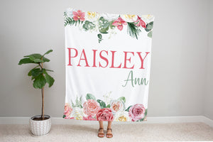 Personalized Custom Blanket, Baby Blanket, Name Blanket, Blanket Gift, Baby Blanket, Kids Blanket, Personalized Gift, Custom Gift