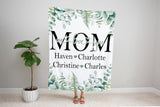 Mom We Love You, Mothers Day Blanket, Mothers Day Gift, Kids Blanket, Personalized Gift, Gift For Mom, Birthday Gift For Mom, Christmas Gift