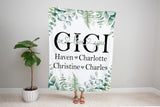 Gigi We Love You, Mothers Day Blanket, Mothers Day Gift, Grandkids Blanket, Personalized Gift, Gift For Grandparent, Birthday Gift For Mom