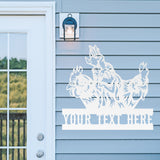 Silly Chicken Metal Sign - Metal Porch Sign | Personalized Metal Sign | Custom Porch | Personalized Farm Sign | Chicken Sign