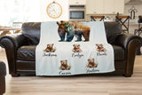 Mama Bear Blanket - Personalized Gifts for Mom, Mother's Day Gift for Wife, New Mom Gift, Mama Bear, Mother's Day, Mom's Birthday