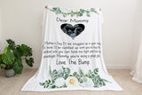 Personalized Mom Blanket, New Mom Blanket, Custom Baby Ultrasound Soft Cozy Sherpa Fleece Throw Blankets, Gift for Mom, Mother's Day Gift