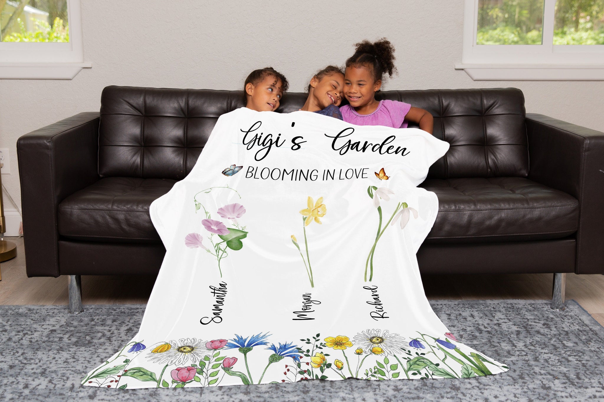 Grandma blanket with names sale