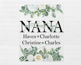 Nana We Love You, Mothers Day Blanket, Mothers Day Gift, Grandkids Blanket, Personalized Gift, Gift For Grandparent, Birthday Gift For Mom