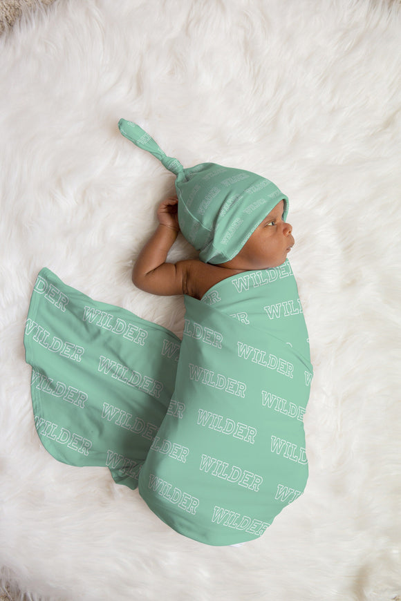 Personalized Baby Name Swaddle, Personalized Baby Gift, Custom Coming Home, Gender Neutral Swaddle, Baby Shower Gift, Baby Swaddle