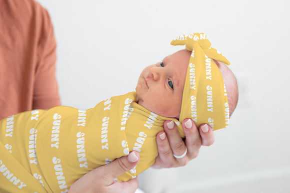 Personalized Baby Name Swaddle, Personalized Baby Gift, Custom Coming Home, Gender Neutral Swaddle, Baby Shower Gift, Baby Swaddle