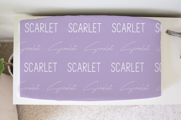 Personalized Baby Name Cover, Personalized Baby Gift, Custom Coming Home, Gender Neutral Changing Cover, Baby Shower Gift, Baby Sheet