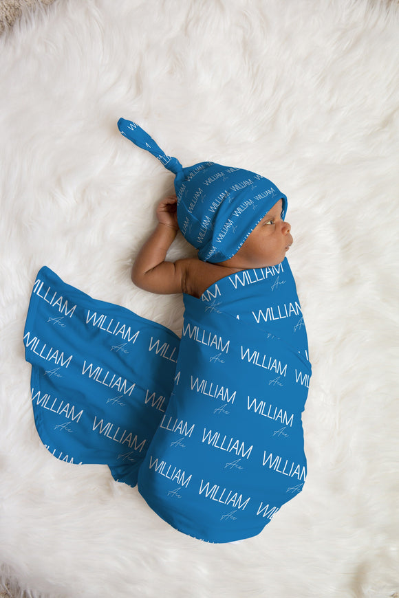 Personalized Baby Jersey Swaddle