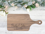 Handmade Cutting Board Personalized Rustic Quote Design, Wedding & Anniversary Gift for Couples, Housewarming and Closing Present