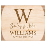 Handmade Cutting Board Personalized Rustic Quote Design, Wedding & Anniversary Gift for Couples, Housewarming and Closing Present