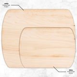 Handmade Cutting Board Personalized Rustic Quote Design, Wedding & Anniversary Gift for Couples, Housewarming and Closing Present