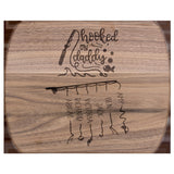 Hooked On Daddy Custom Name, Father's Day Gifts from Daughter, Dad Gifts, Personalized Gifts for Dad, Bamboo Cutting Board for Grill Master