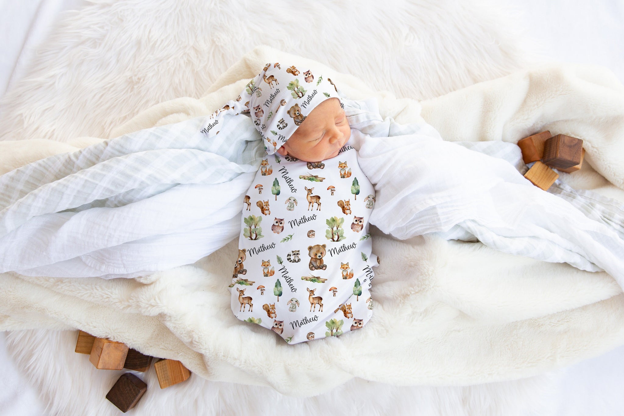 Custom swaddle set best sale