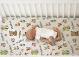 Woodland Car Seat Cover, Woodland Baby Blanket, Personalized Swaddle Blanket, Woodland Animal Baby Nursery, Custom Name Blanket, Woodland