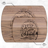 Reel Cool Dad, Father's Day Gifts from Daughter, Dad Gifts, Personalized Gifts for Dad, Bamboo Cutting Board for Grill Master