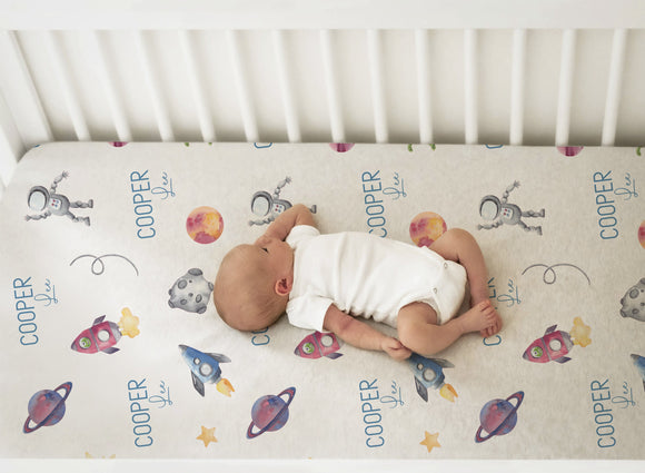 Personalized Outer Space Swaddle Blanket, Personalized Galaxy Baby Blanket, Newborn Swaddle, New Baby Gift, Rocket Astronaut Swaddle, Space