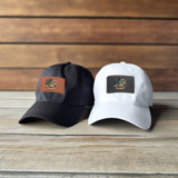 Fishing Dad Hat, Men's Cap, Custom Fishing Gift, Fishing Gift For Him, Leather Fishing Hat, Gift For Fisherman, Fish Flag