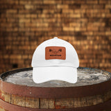 Dad Ball Cap with Custom Leather Patch | Your Artwork or Logo | Custom Laser Engraved | Custom Business Hat | Logo Hat | Your Text Here