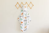 Personalized Dinosaur Baby Blanket, Knot Hat, Minky, Shower Gift, Newborn Infant, Dino Nursery, Baby Dinosaur Gift