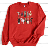 Goat Festive Christmas, Goat Santa Sweatshirt, Christmas Sweatshirt, Goat Sweatshirt, Christmas Family Shirt, Western Sweatshirt