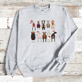 Goat Festive Christmas, Goat Santa Sweatshirt, Christmas Sweatshirt, Goat Sweatshirt, Christmas Family Shirt, Western Sweatshirt