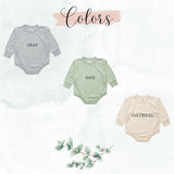 Custom Baby Announcement Outift , Personalized Infant Bodysuit, Natural Coming Soon One-piece, Custom Family Name Baby Clothes