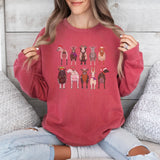 Comfort Color Goat Christmas, Goat Santa Sweatshirt, Christmas Sweatshirt, Goat Sweatshirt, Christmas Family Shirt, Western Sweatshirt