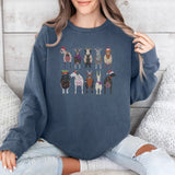 Comfort Color Goat Christmas, Goat Santa Sweatshirt, Christmas Sweatshirt, Goat Sweatshirt, Christmas Family Shirt, Western Sweatshirt